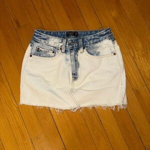 Abercrombie & Fitch Denim and White Mini Skirt